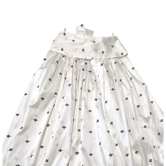 Ulla Johnson Aglae Bow-Detailed Taffeta Midi Skirt, Blanc Sz 4, NWT, $645 MSRP - Picture 11 of 16